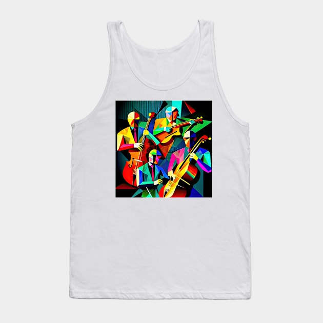 Quartet of Musicians Tank Top by Tarrby